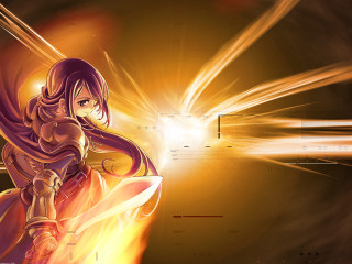 Yellow dress sword fantasy armor - a yellow light free wallpaper