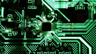 Computer board colored lights closeup - beeple free wallpaper