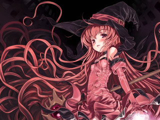 Witch magic woman fire hat - her head free wallpaper