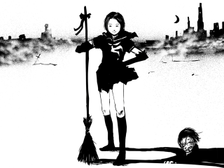 Girl broom crow moon manga - underground comix free wallpaper