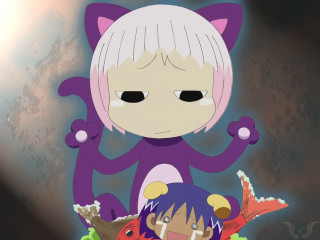 Cartoon cat demon ayuako neoexpressionism - lostfish free wallpaper