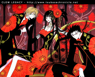 Anime gothic flowers kimono characters - gothic free wallpaper for desktop