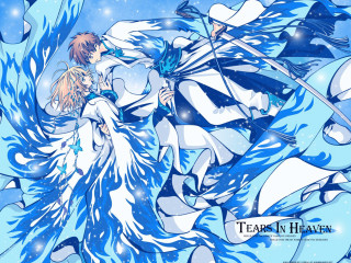 Anime snow swords blue background - a sword and a sword free wallpaper
