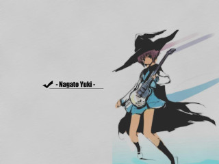 Girl guitar hat anime neo - concept art free wallpaper