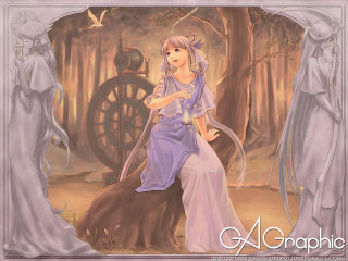 Alice prin forest wheel bird - art station free wallpaper