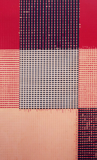 Red black checkered pattern white - modular free wallpaper