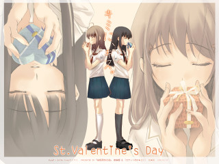 Aya goda gift box chocolate - a couple of girls free wallpaper