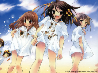 Girls cats white dresses ai - a group of girls free wallpaper