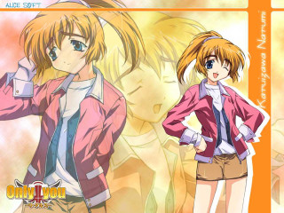 Girl pinkjacket white shirt tan - a character portrait free wallpaper