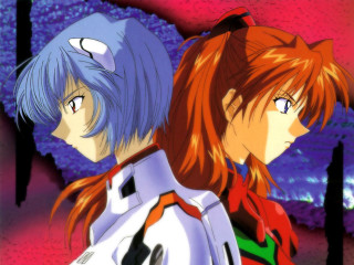 Anime characters colorful background red - hair free wallpaper