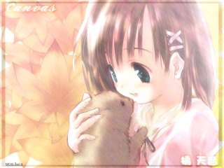 Girl holding cat yellow pink - a pink background behind her free wallpaper