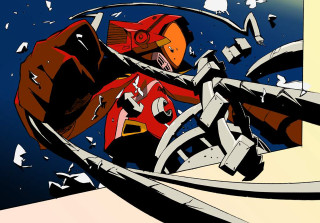 Snowboard ramp helmet chain mecha - a ramp free wallpaper