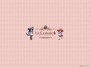 Anime couple pink background kemonomimi - a couple of anime characters free wallpaper