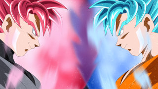 Blue red pink anime boys - colored free wallpaper
