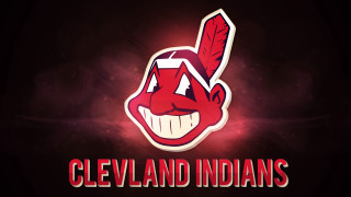 Cleveland indians logo red background - free sports wallpaper