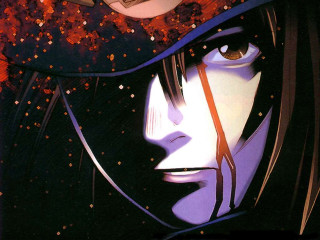 Woman hat knife blood anime - her hand and blood free wallpaper