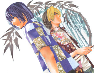 Couple bamboo tree manga japanese - a phone free wallpaper
