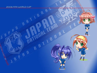Anime girls blue purple hair - different free wallpaper