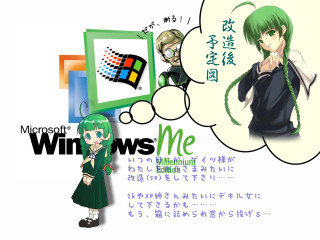 Green hair girl thought bubble - a picture of a girl free wallpaper