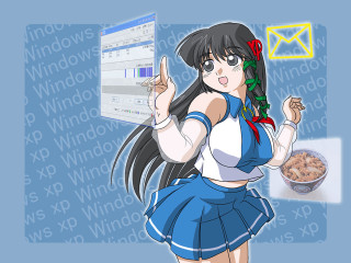 Girl blue dress menu cereal - purism free wallpaper