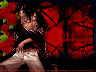 Gothic anime vampire blood roses - white pants free wallpaper