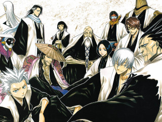 Anime hats scarves black detailed - official art free wallpaper for desktop