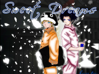 Snowy anime couple kimono blonde - a wall free wallpaper for desktop