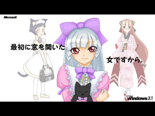 Cartoon girl cat dress kimono - hint of yayoi kasuma free wallpaper