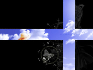 Butterfly gothic matte fantasy sky - a series free wallpaper