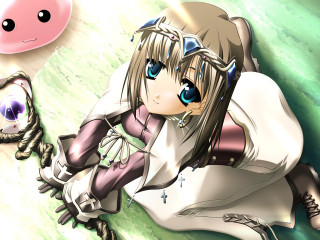 Anime girl cat gothic dress - a anime girl free wallpaper for desktop