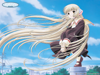 Girl long hair pedestal wind - a screenshot free wallpaper