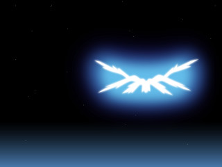 Blue bird white wings night - the night sky free wallpaper