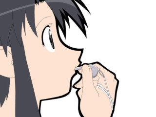 Longhair noserig person holding mouse - a mouse free wallpaper