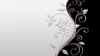 Black white floral background swirl - floral free wallpaper
