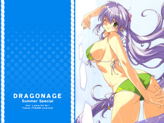 Chizuko yoshida blue background dragon - concept art free wallpaper