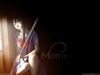 Woman sitting window sill broom - a window sill free wallpaper