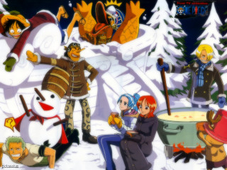 Snowmen group children characters oeida - a group of people sitting free wallpaper