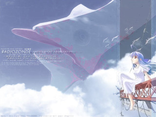 Girl red bench clouds kite - a red bench free wallpaper