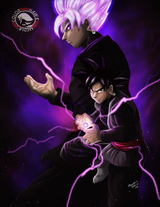 Anime couple purple background lightning - daryush shokof free wallpaper