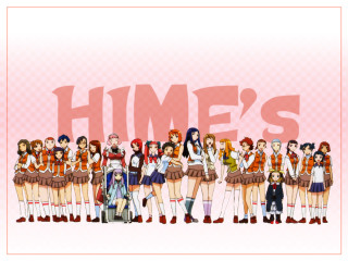 Anime girls background hime school - a group of anime girls free wallpaper