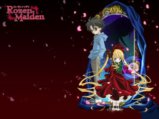 Anime couple mirror red background - a blue curtain free wallpaper