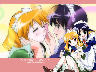 Anime girls pink background manga 2 - a pink background free wallpaper