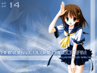 Girl uniform salute vaporwave icecream - vaporwave color free wallpaper