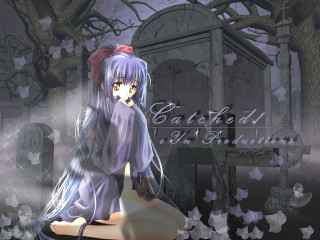 Purple dress cemetery gothic screenshot - gothic free wallpaper for desktop