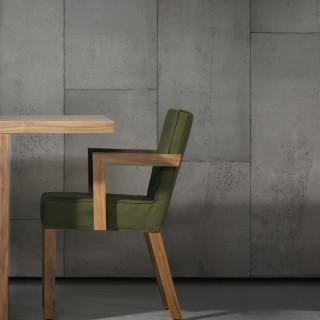 Chair table concrete wall wooden - a wooden table free wallpaper