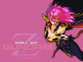Pink girl gundam armor jewelry - poster art free wallpaper for desktop