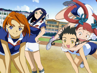 Anime girls field building baseball - a group of anime girls free wallpaper