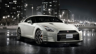 White car night cityscape moon - night free wallpaper