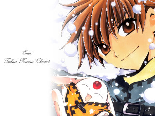 Anime girl snowman snowing smile - a anime character free wallpaper