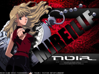 Blonde girl gun red noir - aimitsu free wallpaper